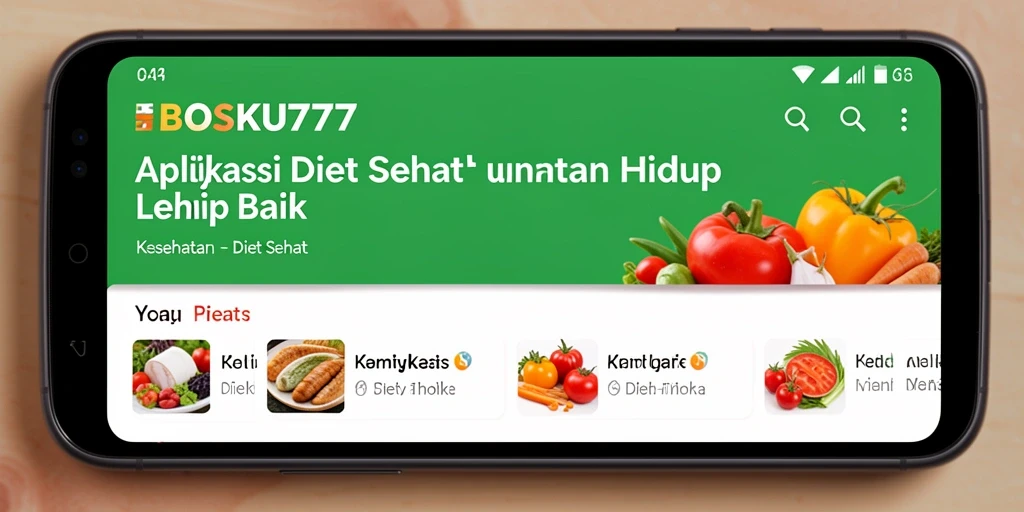 Antarmuka BOSKU777 yang ramah pengguna untuk diet sehat.