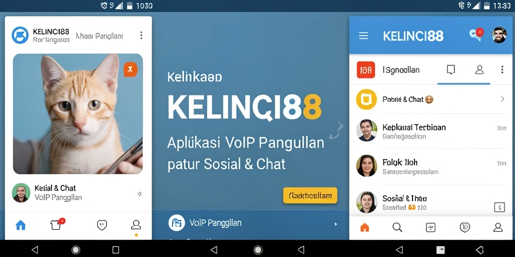 Antarmuka KELINCI88 menampilkan fitur VoIP Panggilan yang modern dan mudah digunakan.