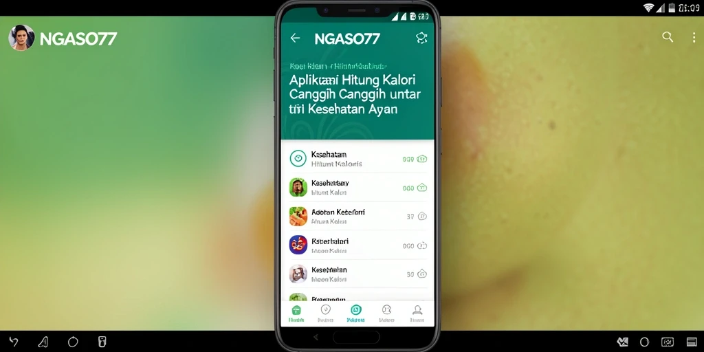 Antarmuka NGASO77 yang user-friendly untuk Hitung Kalori.