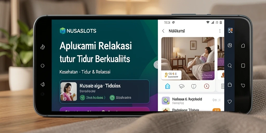 Antarmuka NUSASLOTS yang sederhana dan menarik untuk Tidur & Relaksasi.