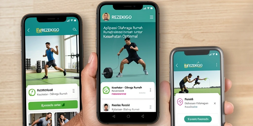 Antarmuka intuitif dan fitur olahraga rumah yang lengkap.