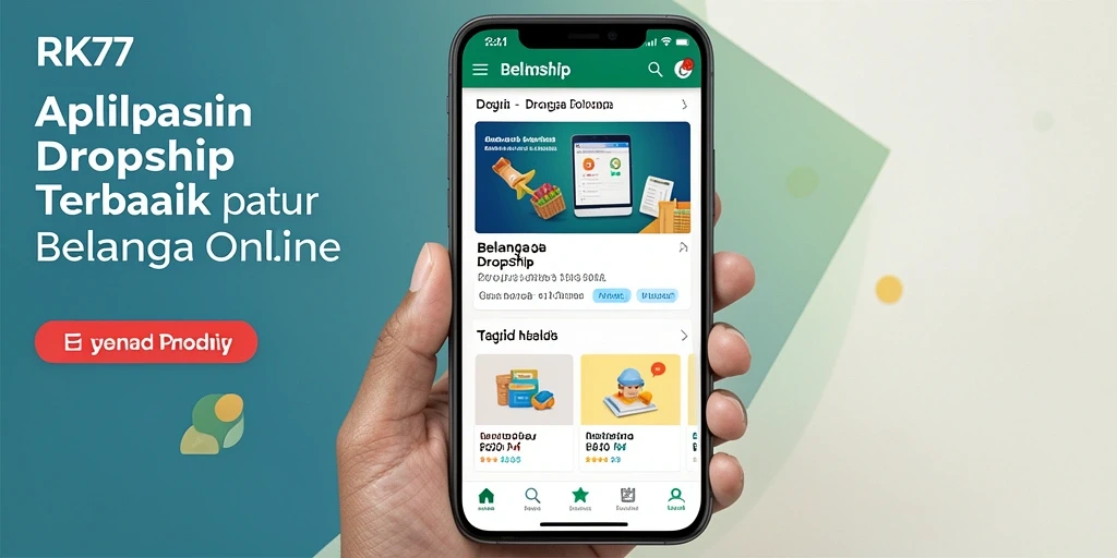 Tampilan antarmuka RK77 yang modern dan fungsional untuk melakukan belanja online.